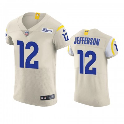 Los Angeles Los Angeles Rams #12 Van Jefferson Men's Nike Vapor Elite Player NFL Jersey - Bone Men's